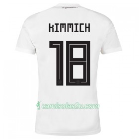 Camisolas de Futebol Alemanha Kimmich 18 Equipamento Principal Copa do Mundo 2018 Manga Curta